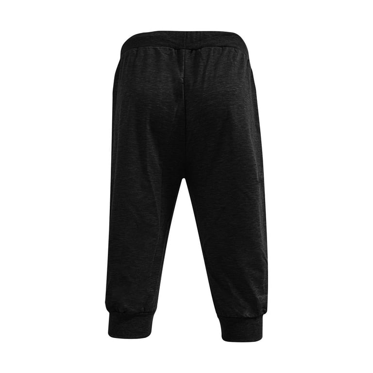 パンツ LCDC : 25SS / LAYERED SHORTS SWEATPANTS (BLACK) Hfyihgf Men's Cotton Casual Sweat Shorts 3/4 Jogger Capri