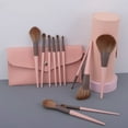 thumbnail image 3 of 11PCS Little Pudding Makeup Brush Set + Pink PU Bag - Full Set of Brushes for Beginners with Beauty Tools, 3 of 5