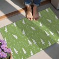 thumbnail image 4 of Green Christmas Tree Pattern Door Rugs,Washable Non Slip Door Mats Indoor,Decorative Door Mats,Entry Mat Indoor for Entrance,Bedroom,Kitchen,Bathroom,20"x32", 4 of 6