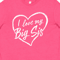 thumbnail image 4 of Inktastic I Love My Big Sis in White Chalk Heart Youth T-Shirt, 4 of 5