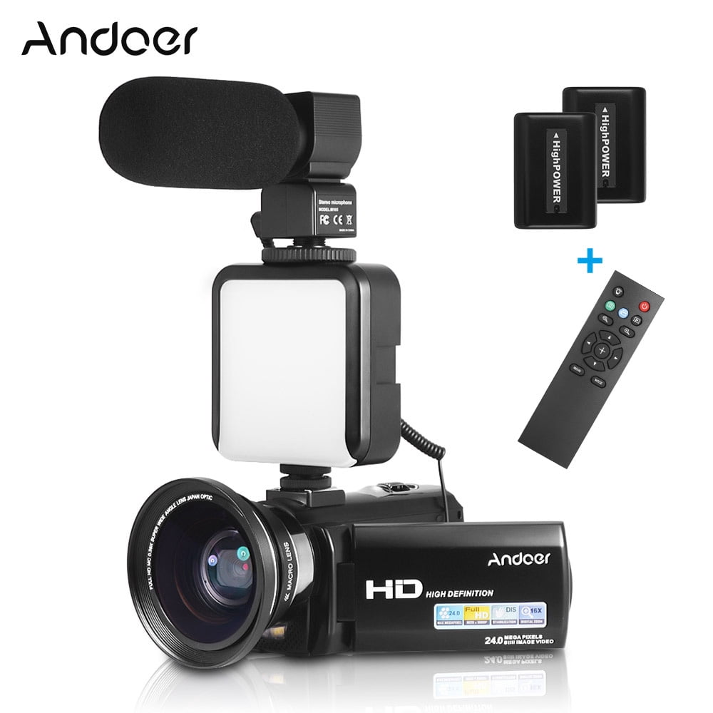 Caméra Corporelle Andoer 1080P WiFi - Objectif Rotatif 180° - Vision Nocturne IR - Pour Vélo/Police - Mini Caméra Portable