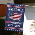 thumbnail image 4 of 250 Anniversary USA Garden Flag, 250 Year Patriotic Banner American 4th of July Freedom Yard Sign Double-Sided Waterproof 1776-2026 Commemorative Flag 12x18 Inch, 4 of 5