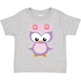 thumbnail image 3 of Inktastic Cute Pink and Purple Owl Girls Toddler T-Shirt, 3 of 5