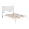 thumbnail image 2 of Madison Lit Plateforme Grand en Bois Massif, Blanc, 2 of 9