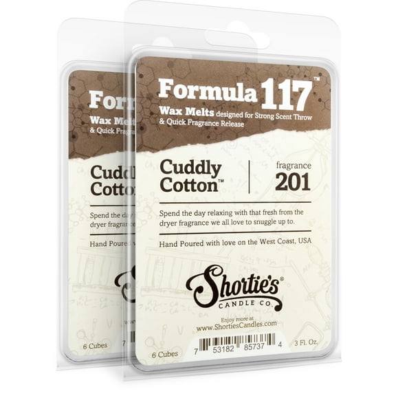 Cuddly Cotton Wax Melts Multi Pack - Highly Scented   Essential Oils - Shortie's Candle Company