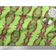 thumbnail image 3 of Soimoi polyester Crepe Fabric Stripe & Ogee Damask Print Fabric by the Yard 42 Inch Wide, 3 of 3