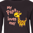 thumbnail image 4 of Inktastic My Papa Loves me- cute giraffe Long Sleeve Youth T-Shirt, 4 of 5