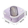 thumbnail image 2 of TACILIP Bento Boxes, Divided Bento Box For Adults, Lunch Box For Office Workers, Single-layer Sealed Lunch Box, Gifts for Women, 2 of 3