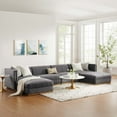 thumbnail image 3 of Sanguine Channel Tufted Performance Velvet 6-Piece Modular Sectional Sofa-EEI-5841-DUS, 3 of 6