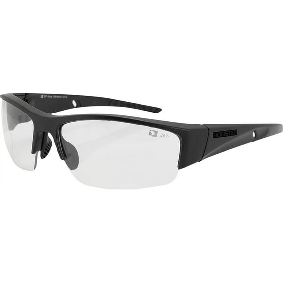 Bobster Ryval Shiny Frame Sunglasses Black/Clear