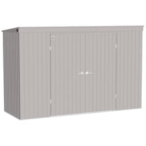 Arrow Elite 10 x 4 x 6 ft Cool Grey Steel Storage Shed