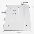 thumbnail image 4 of jinwen Aluminum Alloy Table Saw Panel Mini DIY Hand Tool Circular Saw Table Pedal- for, 4 of 6