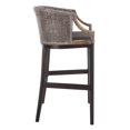 thumbnail image 5 of Safavieh Brando Semi-Circle Mid Back Barstool, Dark Brown, 5 of 9
