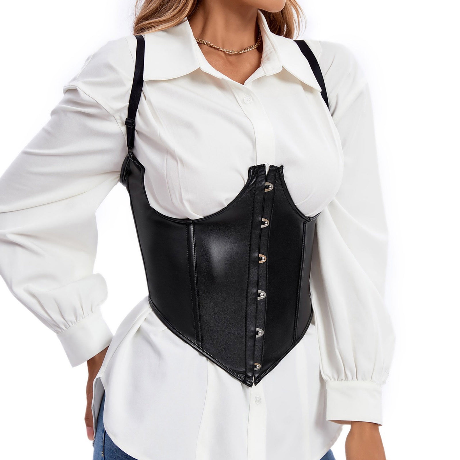 plus size white bustier top