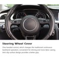 thumbnail image 2 of Booster, Car Steering Wheel Cover Booster Carbon Fiber Anti-Slip Sweat-Proof Protector Universal Interior Accessories for 15 Inch Steering Wheel, 2 of 8