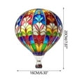 thumbnail image 5 of Hot Air Balloon Ornament,Ornament Balloons,2D Hot Air Balloons Acrylic Hanging,Hot Air Balloon Solar Lantern,2D Hot Air Balloon Model, Outdoor Solar Hanging Lights Waterproof,for Garden(E 1PC), 5 of 5
