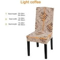 thumbnail image 3 of 4 Pack Super Fit Stretch Removable Washable Short Dining Chair Protector Cover Seat Slipcover for Hotel, Dining Room, Ceremony, Banquet Wedding Party, 3 of 6