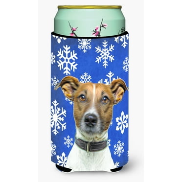 Winter Snowflakes Holiday Jack Russell Terrier Tall Boy Hugger