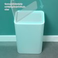 thumbnail image 3 of Advancent Cocina de una lata con capacidad Cocina Basura grande Residuos de cocina convenientes con contenedores debajo del mostrador Bote de Suministros de limpieza para el hogar Nórdico azul claro, 3 of 6
