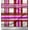 Fuschia Pink, variant on Soimoi Blue Cotton Duck Fabric Gingham Check Printed Craft Fabric by the Yard 42 Inch Wide