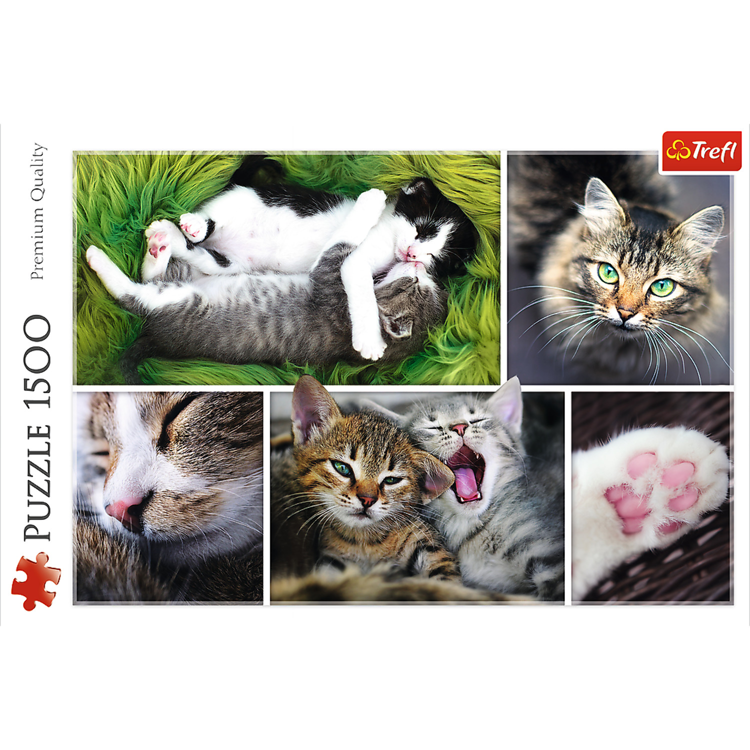 1500 Piece Jigsaw Puzzle, Just Cat Things Collage, Pets, Cats and Kittens, Animal Collage, Adult Puzzles, Trefl 26145