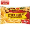 Ore-Ida Extra Crispy Fast Food Fries, French Fried Frozen Potatoes Value Size, 4 lb Bag