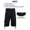 thumbnail image 3 of 2-Pack Men's Classic-Fit Distressed Belted Cargo Shorts (30-48), 3 of 4