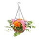 thumbnail image 5 of Flores artificiales colgantes en cesta, cadena con forro de coco, maceta, arreglo de flores, colgador de plantas para balcón, Patio y porche, 5 of 8