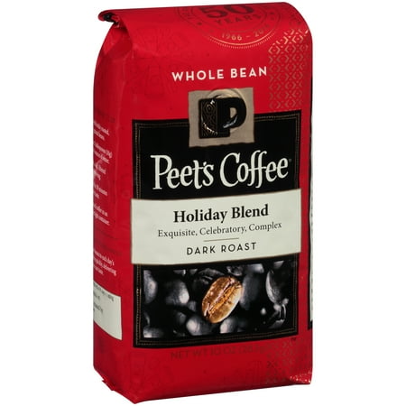 Peets Whole Bean Holiday Blend Dark Roast Coffee - 10oz