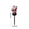 thumbnail image 4 of Christmas Santa Pathway Stake Lights – Waterproof Solar Outdoor Decorations for Garden, Yard, Patio, Driveway & Holiday Pathway Lighting, Auto On/Off， White light, 4 of 8