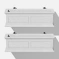 thumbnail image 1 of Veradek Brixton Railing Window Box 36" Planter 2 Pack Grey, 1 of 10