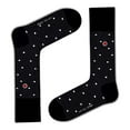 thumbnail image 4 of Love Sock Company Premium Colorful Funky Patterned Men's Dress Socks Luxury Black, 4 of 9