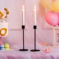 thumbnail image 3 of Candlestick Holders Taper Candle Holders, 2 Pcs Metal Candle Stick Holders Set, Black Matte Candlestick Holders Set Table Decorative Modern Candle Holders for Tapered Candles, 3 of 7