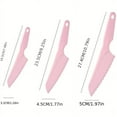 thumbnail image 5 of 4pcs, Children-Safe Utility Knife Set For Cake, Fruits, Vegetables, And More -  Plastic Knives And Cutting Board - Perfect Baking Tools And Kitchen Gadgets For Kids And Adults, 5 of 7