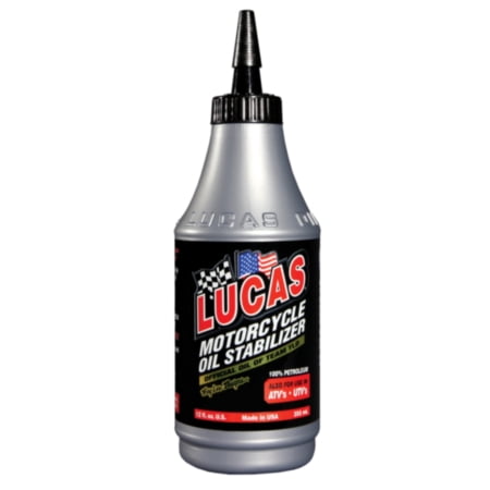 Lucas Oil Products Motorcycle Oil Stabilizer - Lucas designed this Motorcycle Oil Stabilizer to control heat and wear in high performance motorcycles, 12 ounce bottle, sold by