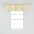 thumbnail image 2 of Ambesonne Flower Window Valance, Romantic Orchid Branches, 42" x 18", Champagne and Olive Green, 2 of 3