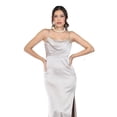 thumbnail image 4 of Vestido de escote drapeado Roman Fashion /Juvenil, 2005 (Hueso) beige 2X, 4 of 4