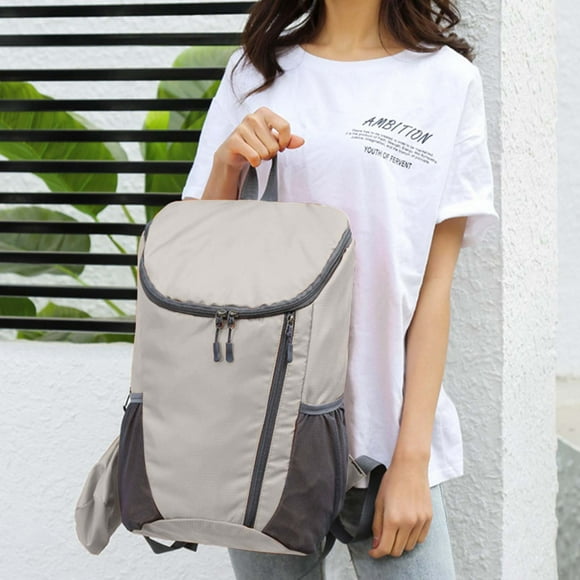 Fiudx Mochila Plegable para Exteriores, Diseño Ligero de Nailon, Gran Capacidad, Correas de Hombro Transpirables, Elementos Reflectantes de Seguridad, Esencial para Senderismo y Viajes, Incluye Bolsa