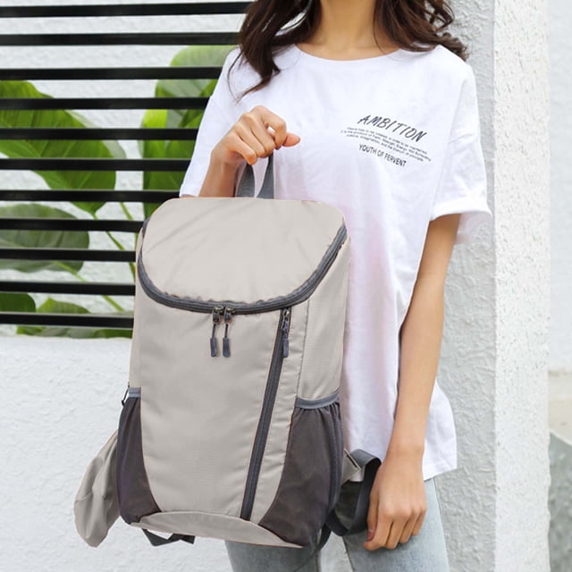 Xihbxyly Mochila Plegable para Exteriores, Diseño Ligero de Nailon, Gran Capacidad, Correas de Hombro Transpirables, Elementos Reflectantes de Seguridad, Esencial para Senderismo y Viajes, Incluye Bo