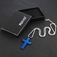 thumbnail image 7 of Celvieroot Stainless Steel Mens Womens Cross Necklace Lord's Prayer Pendant, 4 Colors Available, 7 of 7