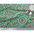 thumbnail image 3 of Soimoi Velvet Fabric Mandala Kaleidoscope Printed Fabric 1 Yard 58 Inch Wide, 3 of 3