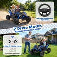thumbnail image 3 of Wisairt 24V Ride on Toys 4WD Ride on Cars with Remote Control, 2 XL Seater Electric Car for Kids, Power Car Wheels, UTV w/ Four Motors, Music, LED Lights, Wireless Audio, 3 Speeds, Blue, 3 of 10