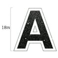 thumbnail image 3 of Vispronet Happy Birthday Faux Glitter Yard Signs with Stakes – Each Letter is 18in Tall – Includes Bonus Star, Cupcake and Balloon – Weather-Resistant Signs and Steel Stakes (Black), 3 of 7