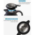 thumbnail image 3 of Stainless Steel Thermal Carafe, 24h Hot Cold Retention (black), 3 of 3