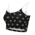 thumbnail image 2 of Women's Concepts Sport Black New Orleans Saints Gauge Lounge Bralette, 2 of 3