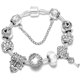 thumbnail image 1 of 2022 moda plata Cokor amor llave encanto pulsera con cuentas de cristal de Murano Pulseras para mujer esposa joyería Pulseras Dropshipping Tan Jianjun unisex, 1 of 2