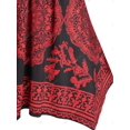 thumbnail image 4 of Tamaño más Bandana Imprimir Bowknot pañuelo Hem Túnica Tee Rosegal Mangas largas de talla grande, 4 of 5
