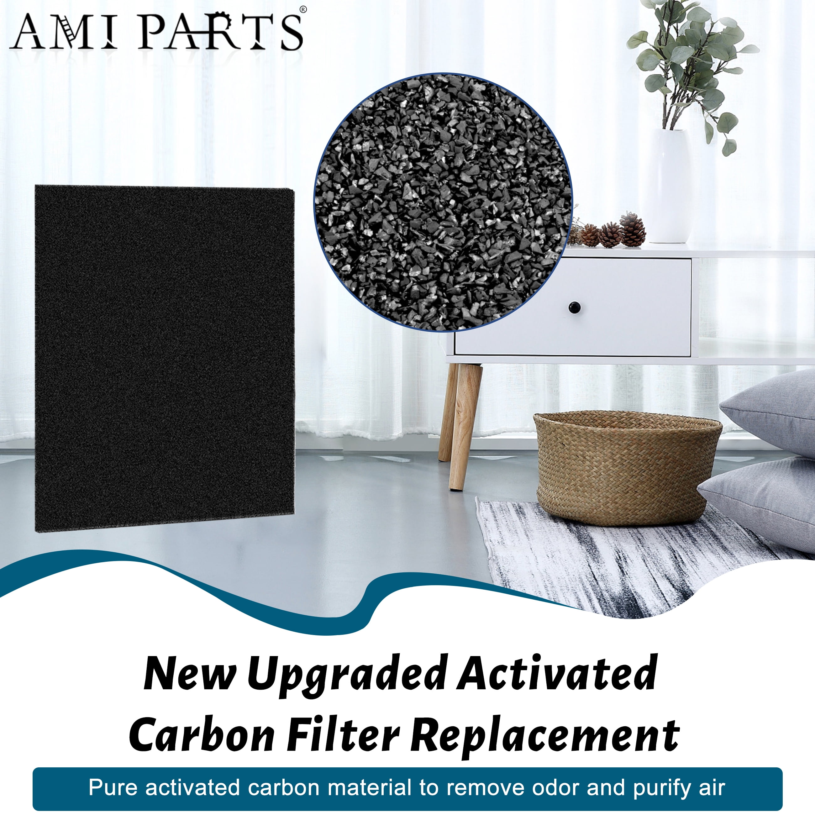 AMI PARTS 2 Pack 115115 Replacement Filter A True HEPA for Winix C535 Air Purifier 5300-2, 5300 6300 P300 WAC6300 Air Purifier