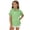 Light Green, variant on Bainana Child Girls Solid Color Shirts Short Sleeve Lapel Collar Button Down Tshirt Lightweight Soft Little Kids School Holiday Playwear Outfits Brick Red Size 3-4 Years