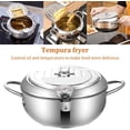 thumbnail image 5 of Sartén, Freidora Tempura Japonesa con Termómetro, Tapa y Escurridor de Aceite, Sartén Antiadherente de Acero Inoxidable para Cocina, 5 of 5